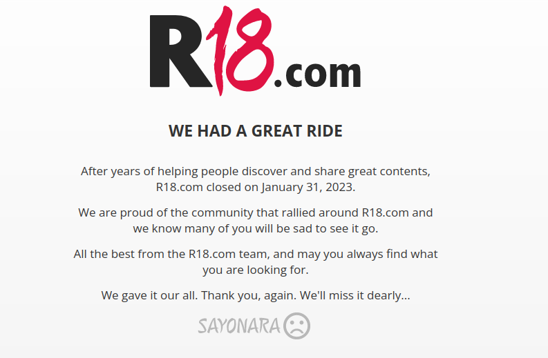 R18.com closed, alternatives to buy JAV